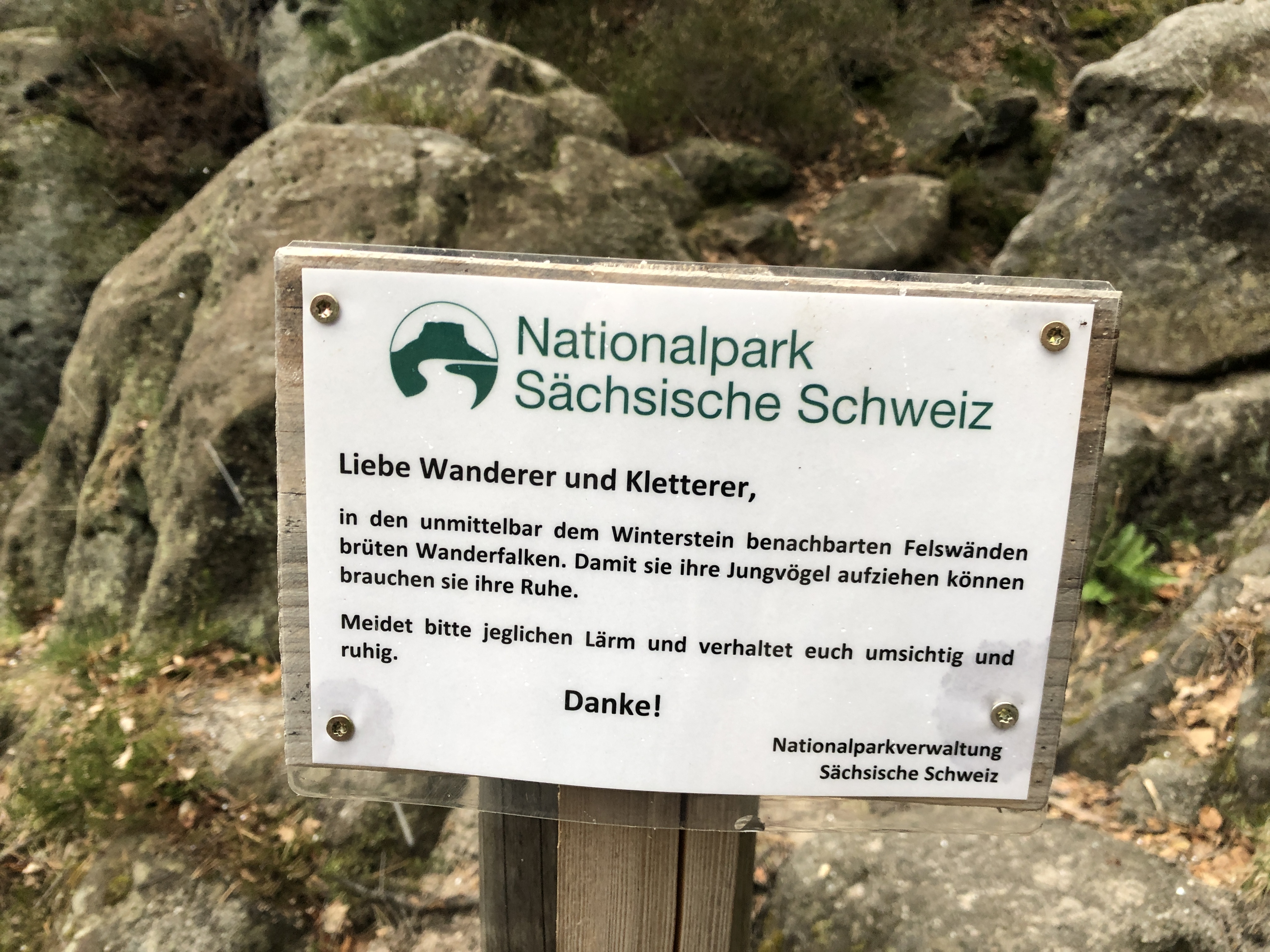 Boofe-am-Winterstein-Ostseite_Schild_Nationalpark